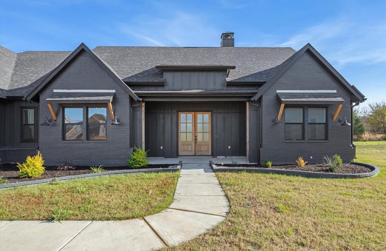 Cedar entry — Stone walk