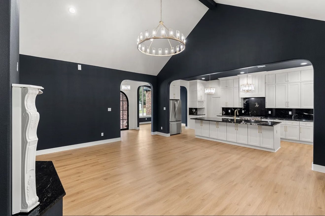 Great room — Kitchen opened up