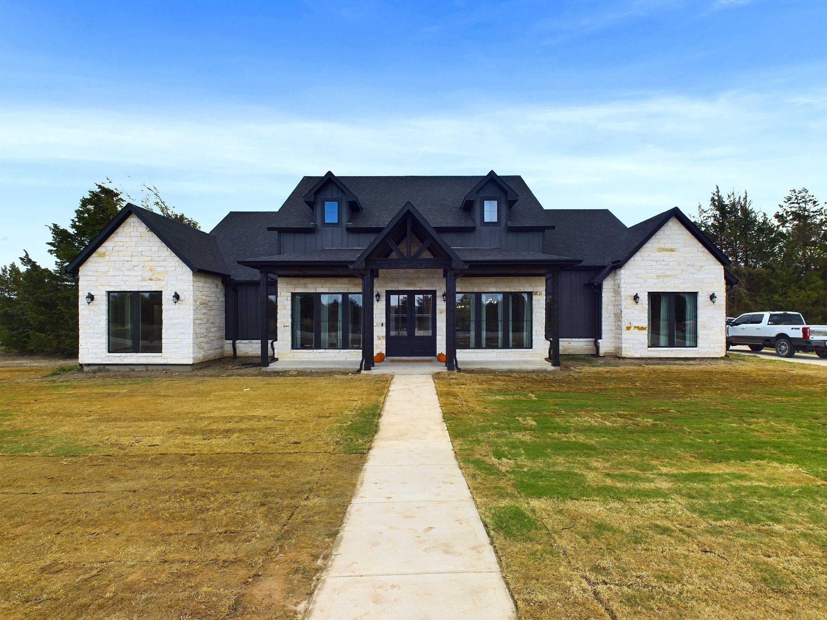 Evergreen Lane — Front elevation