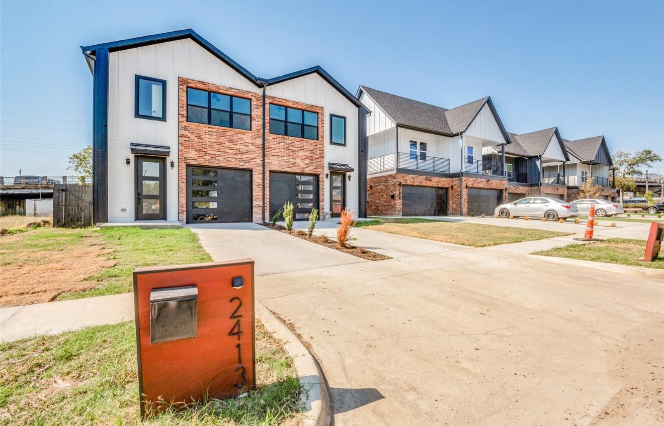 Brick and siding — Duplex