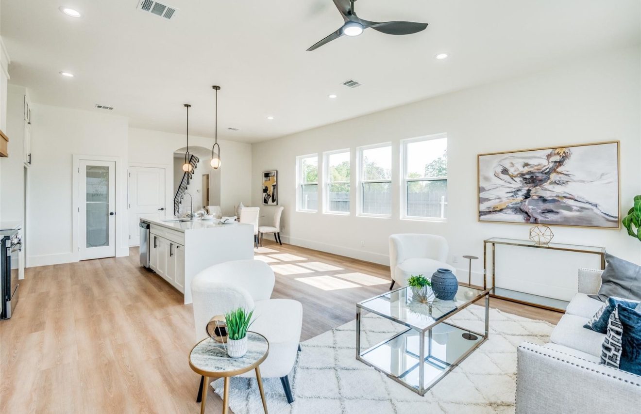 Kitchen — Open shelving